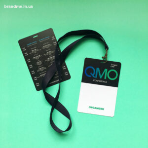 Пластикові бейджі для конференції «QMO»