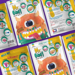 Упаковка для популярної дитячої іграшки слайму “Mr Boo”.01 | BrandME