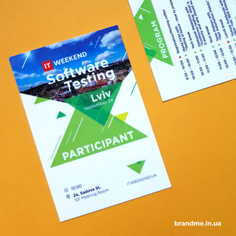 Бейджи для конференции «IT WEEKEND»