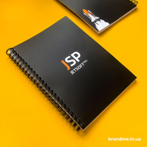 Блокноты с матовой ламинацией для компании 