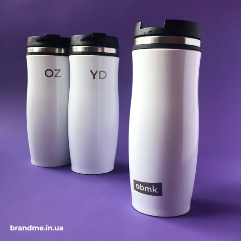 Термочашки с гравировкой для компании 