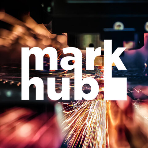 Разработка логотипа для стартапа MARK.HUB.08 | BrandME