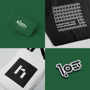 Розробка логотипу для меблевої компанії “Slon”.04 | BrandME