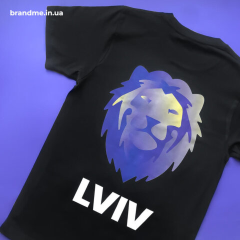 Печать большого изображения с градиентом на футболках