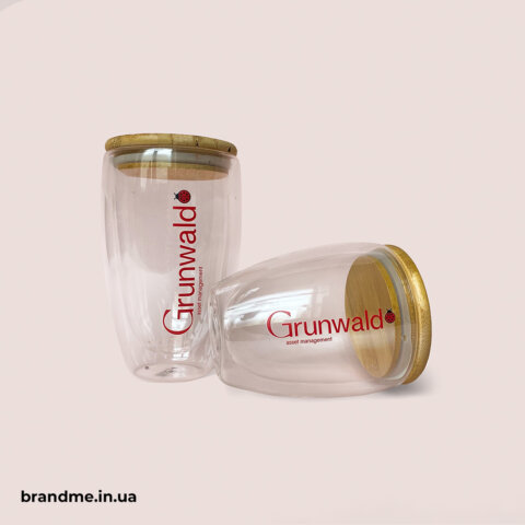 Брендовані склянки з подвійним дном для команди Grunwald