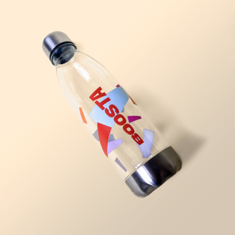 Печать по кругу на бутылках для воды