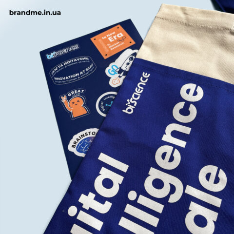 Індивідуальний пошив еко-сумки з кишенькою та шовкотрафаретним нанесенням