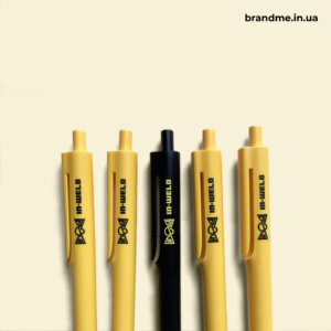 Суперстійке брендування пластикових кулькових ручок логотипом In-weld