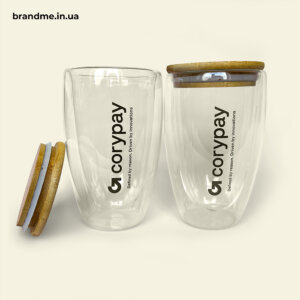Стеклянные чашки с двойными стенками для команды Corypay