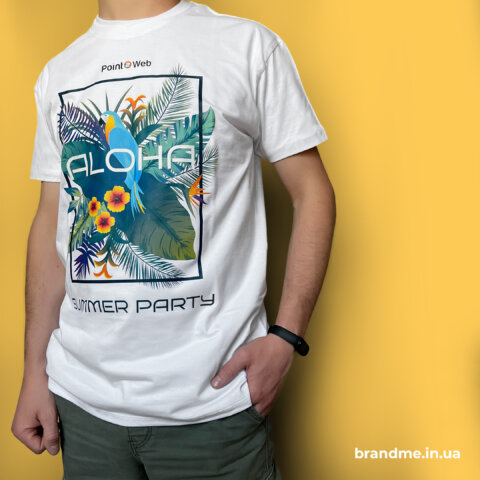 Полноцветное брендирование футболок Point Web