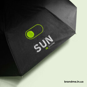 Стильні та компактні парасолі з логотипом для Dev.pro