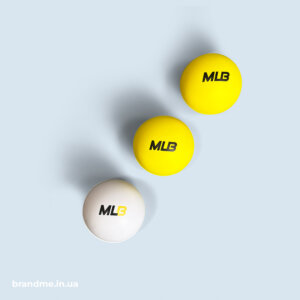 Антистреси-кульки жовті з логотипом