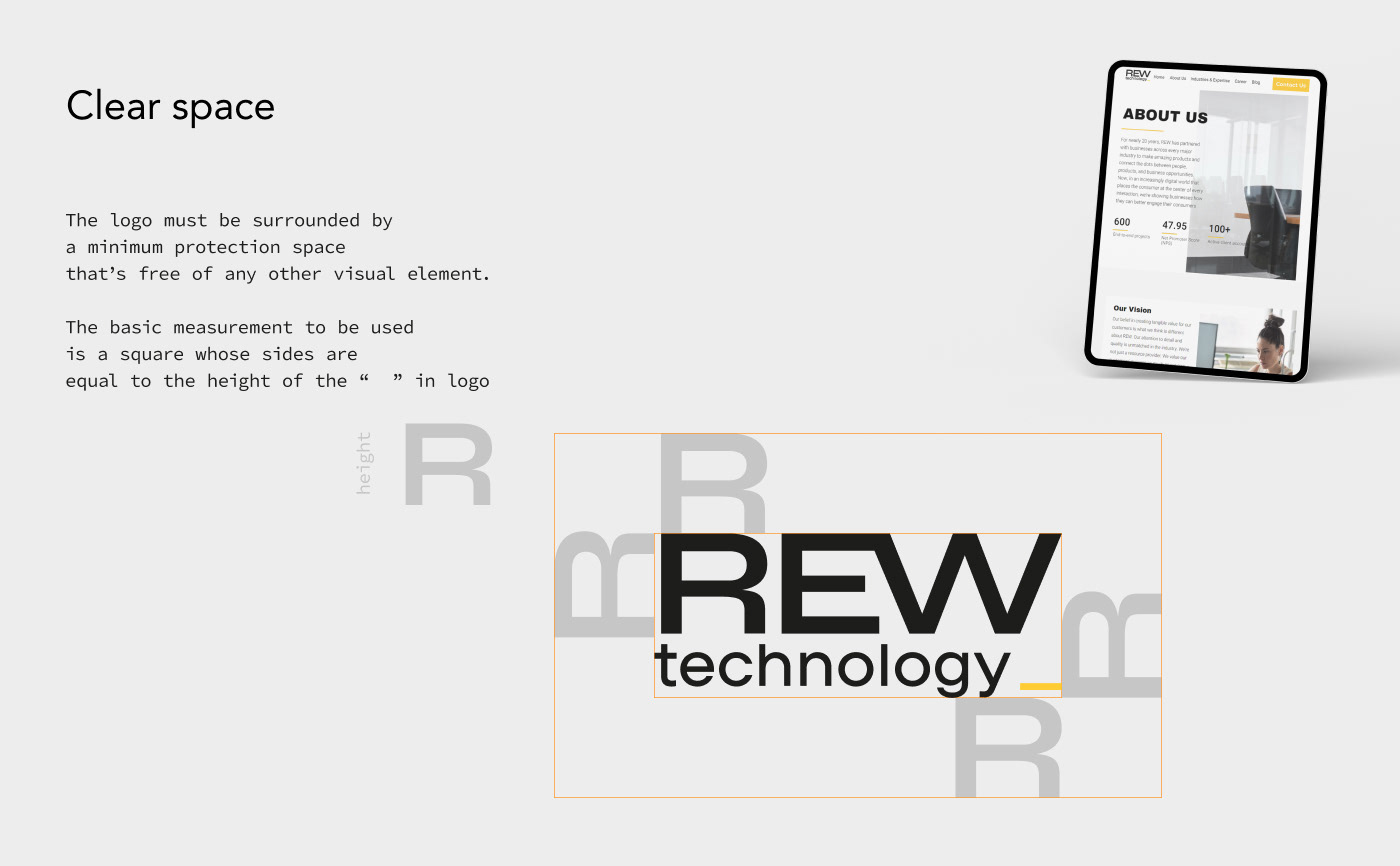 Створення логотипу для REW technology.19 | BrandME