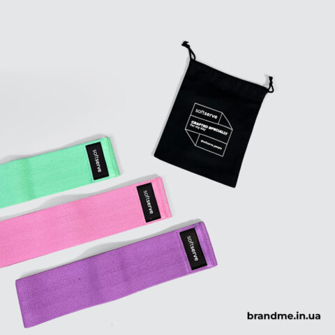 Нанесення логотипу на фітнес резинках