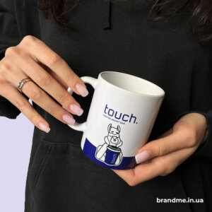 Біла керамічна чашка Touch Coffee Smart Bar