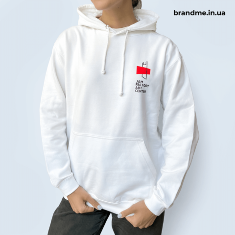 Толстовка з мінімальним логотипом JAM FACTORY ART CENTER на грудях