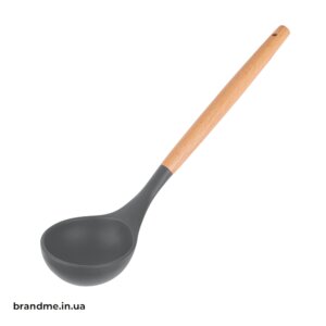 Кухонный черпак – удобный и стильный подарок для партнеров Черпак кухонный с нанесением логотипа компании, практичный аксессуар для фирменного кухонного комплекта