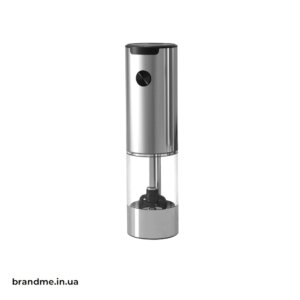 Мельница для специй – элегантный аксессуар на кухню Мельница для соли и перца с логотипом бренда, оснащенная автоматическим механизмом помола
