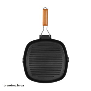 Индивидуальное брендирование сковородок-гриль – стильный мерч для партнеров Сковорода-гриль с фирменным нанесением логотипа компании, стильный кухонный аксессуар в корпоративном стиле