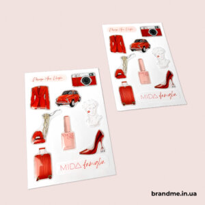 Объемные стикеры с прозрачным слоем, изготовление 3D стикеров по индивидуальному дизайну