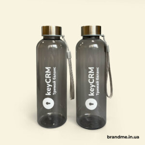 Бутылки для воды с ремешком и логотипом KeyCRM