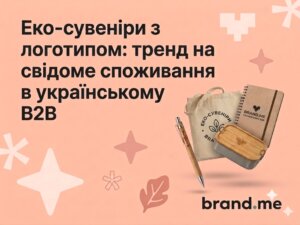 Еко-сувеніри з логотипом: тренд на свідоме споживання в українському B2B