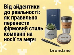 Від айдентики до реальності: як правильно перенести фірмовий стиль компанії на носії та мерч